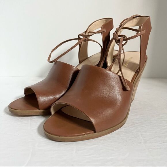 Nine West Women’s Yanka Lace Ankle Strap Sandals, Dark Natural Size 9 - Picture 10 of 14